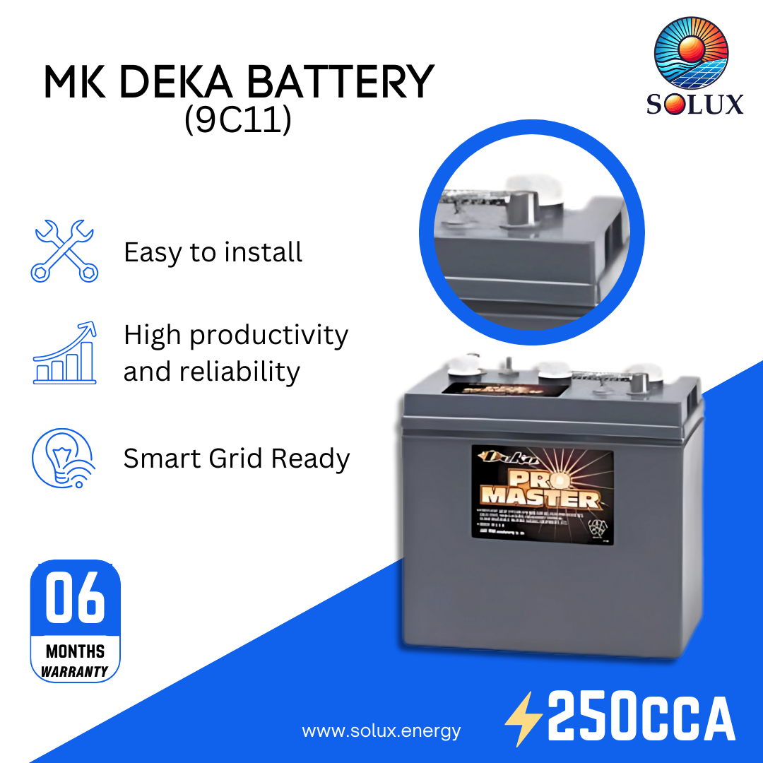 This is an image of MK Deka 9C11 6V Floor Scrubber Battery